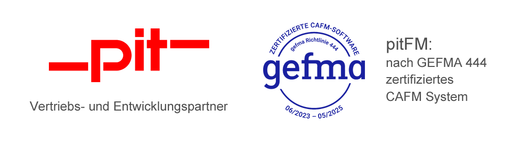 Partner der pit - cup mit dem GEFMA zertifizierten CAFM System pit - FM